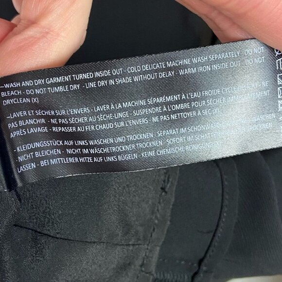 Revolve C/MEO Gossamer Spelt Out Long‎ Sleeve Black Top Size Small Bell Sleeve S - Picture 11 of 15